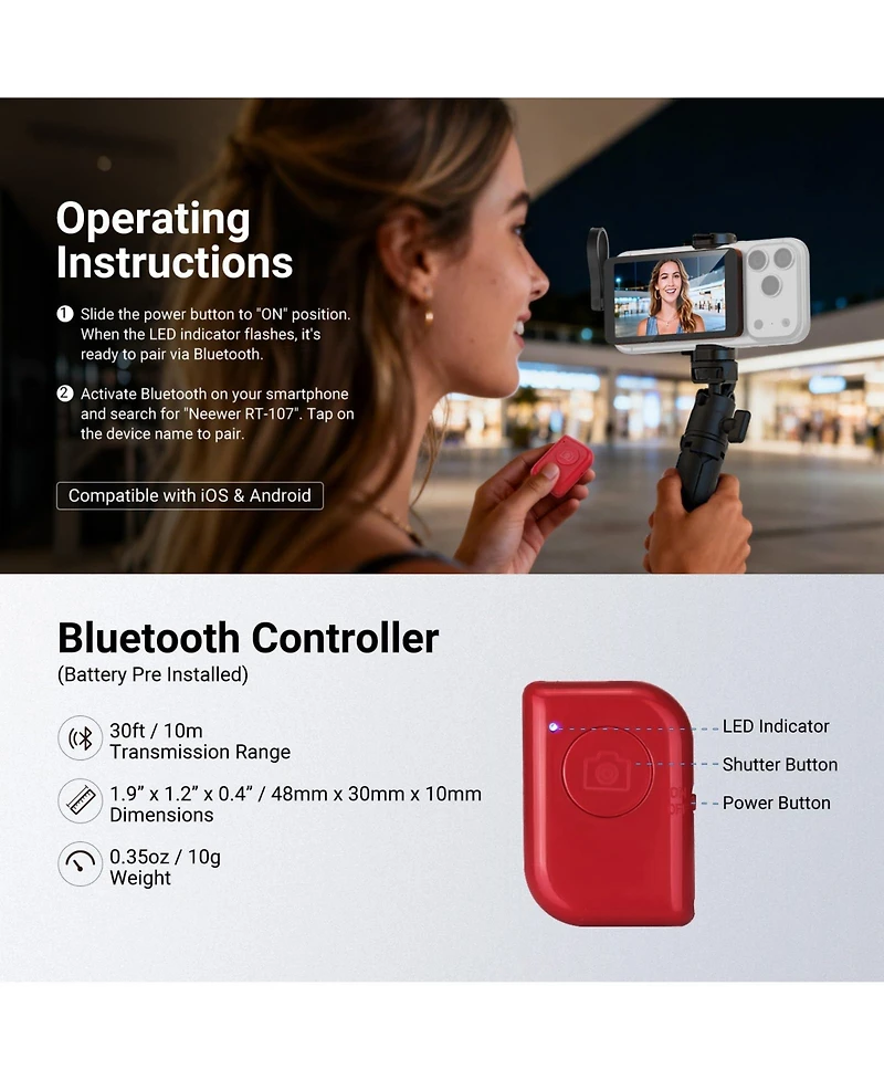 Neewer M4C Vlog Monitor for select iPhone models