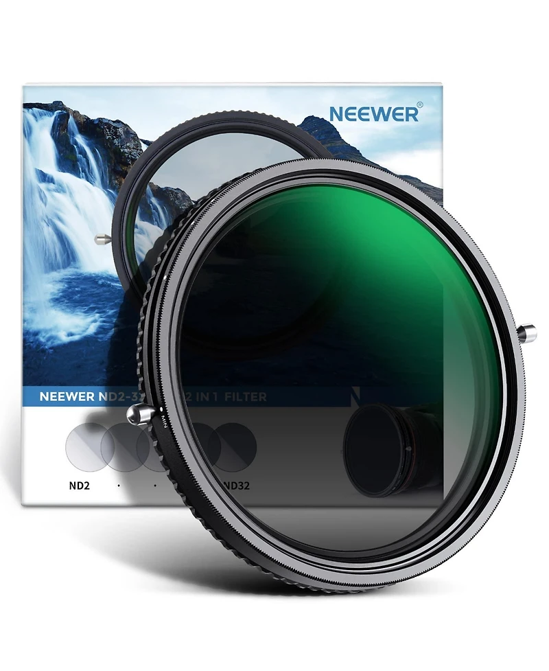 Neewer ND2-ND32 Camera Lens Accessory with 2 inch, ND2, ND32