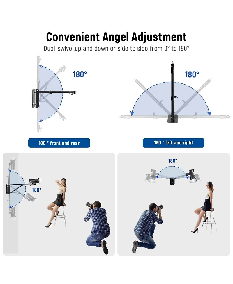 Neewer Ring Light with 4 Feet, 125cm