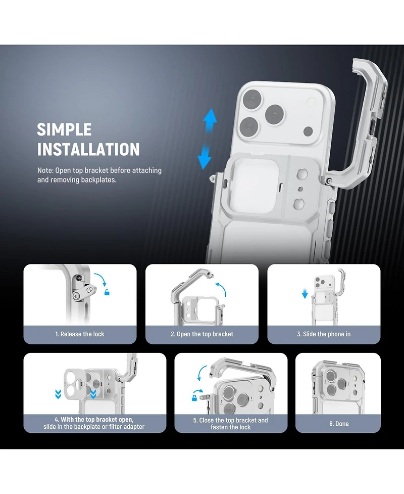 Neewer PA144 Camera Mounting Accessory with 4X for select iPhone models
