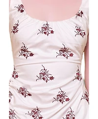 Pcfg Women's The Broderie Anglaise Edit Asymmetric Embroidered Mini Dress