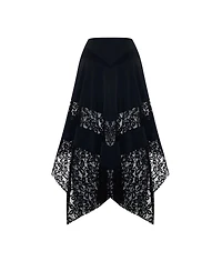 Pcfg Women's Daydreamers Asymmetric Lace Detail Skirt