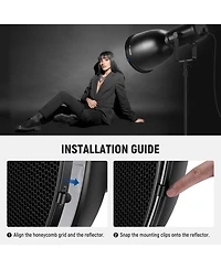 Neewer FR30 Camera Mounting Accessory with 29.5cm for Godox Neewer Studio Strobe Flash Light Speedlite