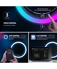 Neewer RP19C Ring Light with 42W, 2800lux, CRI97