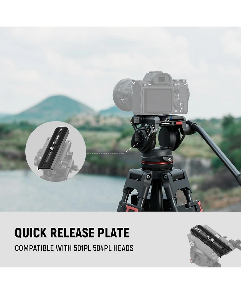 Neewer QR6 Camera Tripod with 16cm for MVH500AH MVH502AH