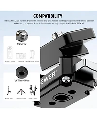 Neewer CA139 Camera Tripod for Insta 360 x4 x5