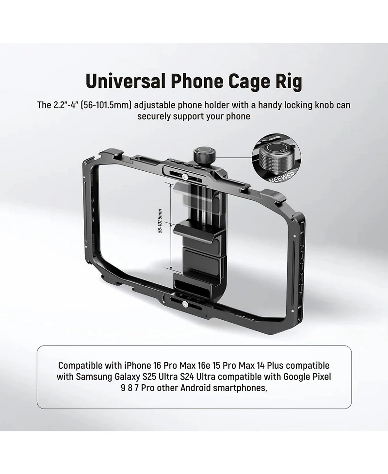 Neewer PA039 Camera Mounting Accessory for select iPhone and Android mobile devices