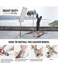 Neewer ST240SS Photography Light Stand with 7.9ft, 240cm, 77lb