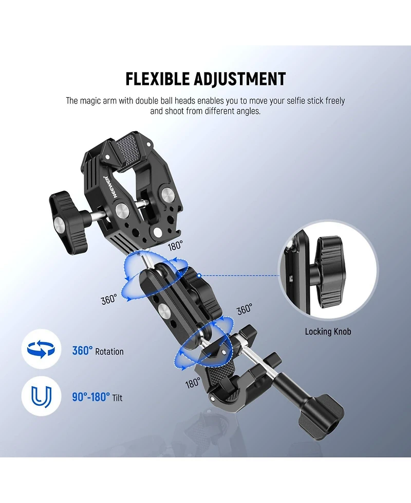 Neewer Gp-30 Camera Mounting Accessory for select GoPro, Dji and Insta360 action cameras