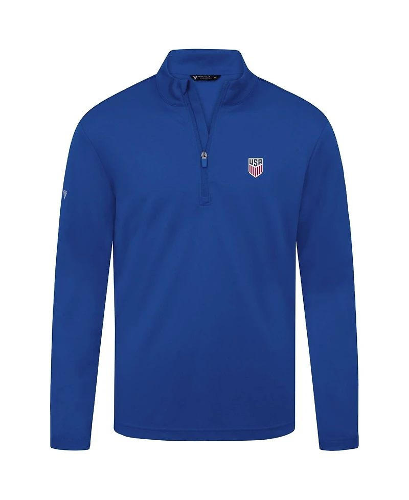 LevelWear Men's Royal Usmnt Heron Quarter-Zip Pullover Sweatshirt