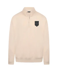 LevelWear Men's Khaki Usmnt Murray Quarter-Zip Sweatshirt
