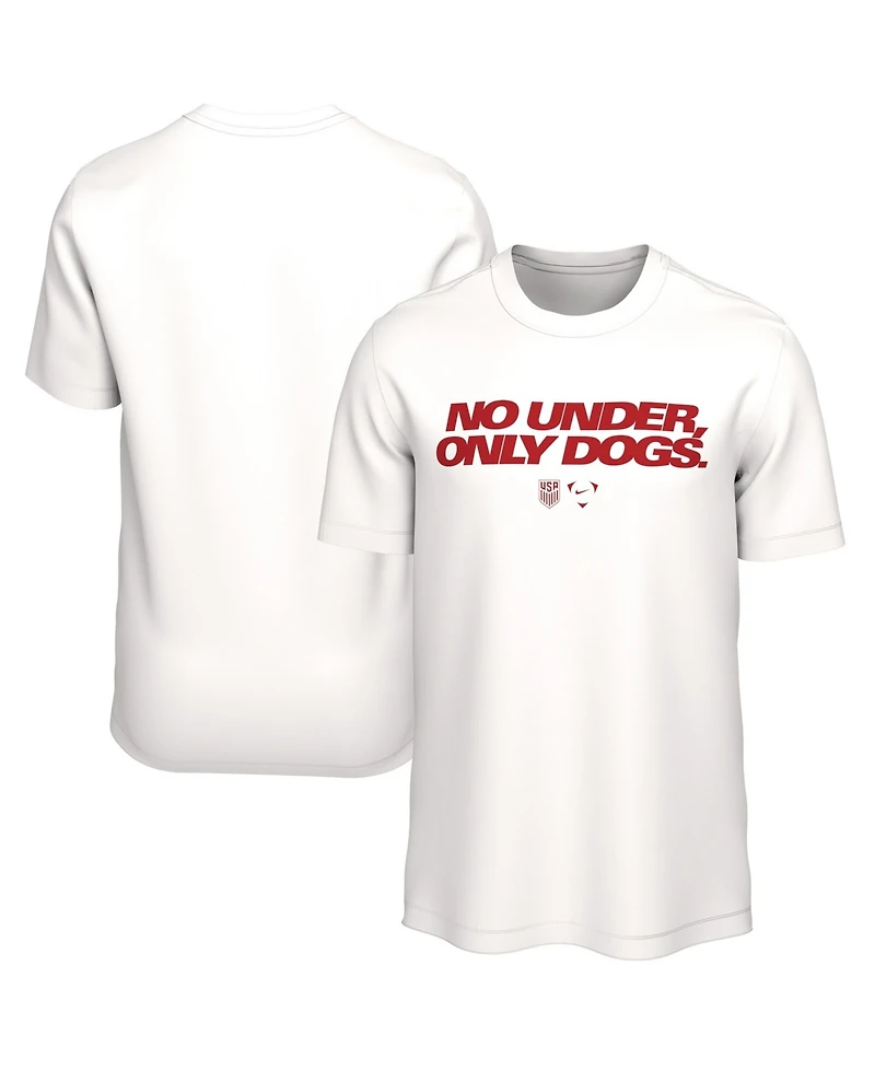 Nike Men's White Usmnt No Under Only Dogs T-Shirt