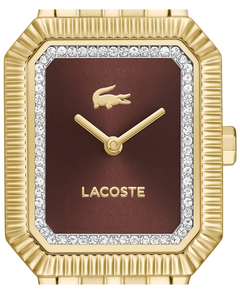 Lacoste Women's Quartz Parisienne Gold-Tone Stainless Steel Bracelet Watch 22.8mm