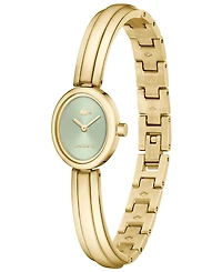 Lacoste Women's Quartz Suzanne Gold-Tone Stainless Steel Bangle Bracelet Watch 18.5mm