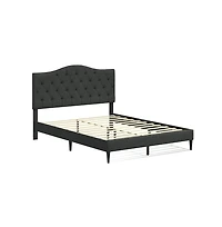 Glenwillow Home Upholstered Complete Bed Queen Stone