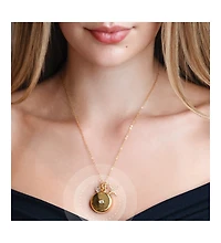 InvisaWear Gold Star Burst Charm Necklace