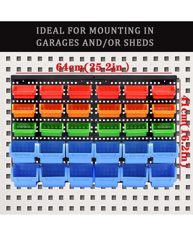 Xdovet Wall mounted parts rack tool storage rack suitable for screws, etc