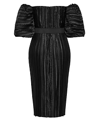 City Chic Women's Krista Pleat Midi Dress