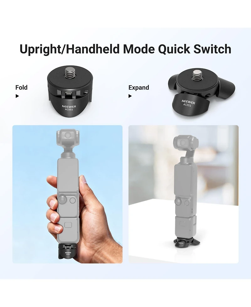 Neewer AC051 Camera Tripod for Dji Osmo Pocket 4 and 3