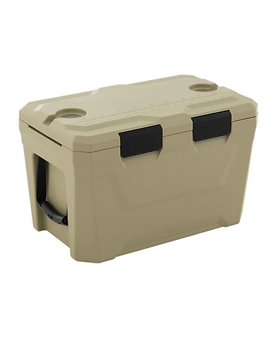 Sugift 37 Quart Portable Insulated Cooler Hard Shell with Cup Holders and Drain Plug