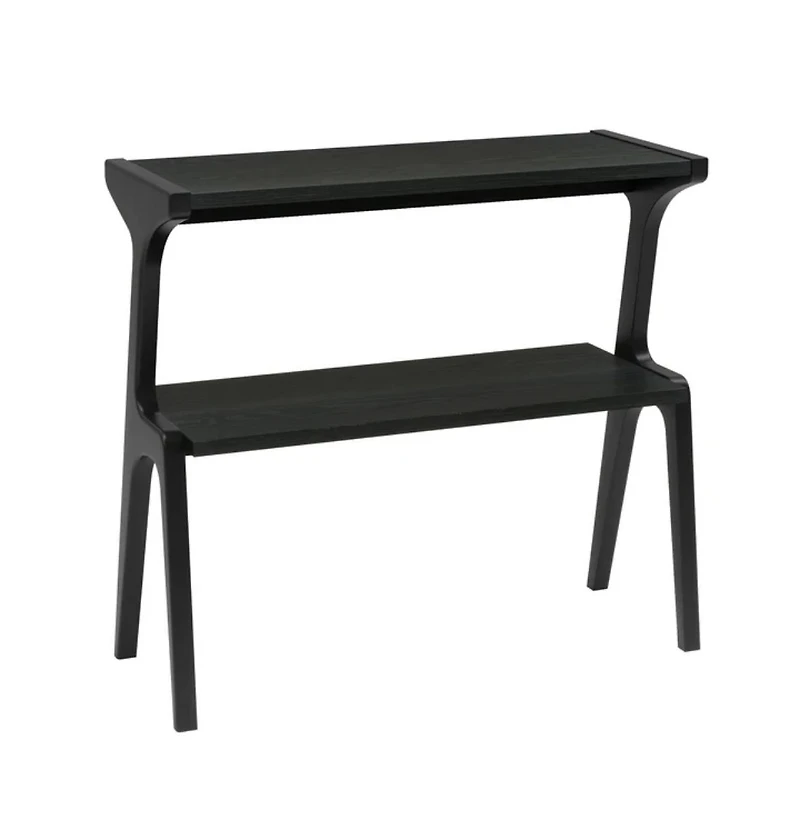 Slickblue 2 Tier Sofa Side Table with Storage Shelf for Living Room