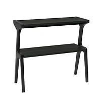 Slickblue 2 Tier Sofa Side Table with Storage Shelf for Living Room