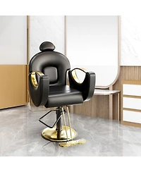 homfan Hydraulic Barber Salon Chair with Adjustable Height