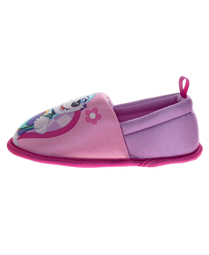 Nickelodeon Toddler Paw Patrol Skye and Everest 5 - 12 Slippers Plush, Warm, and Soft House Shoes