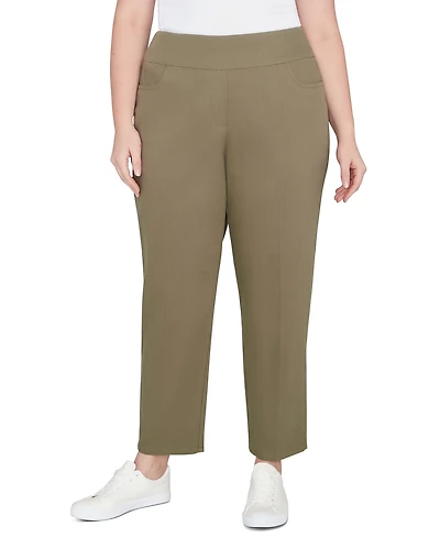 Alfred Dunner Plus Super Stretch Pull-On Pants