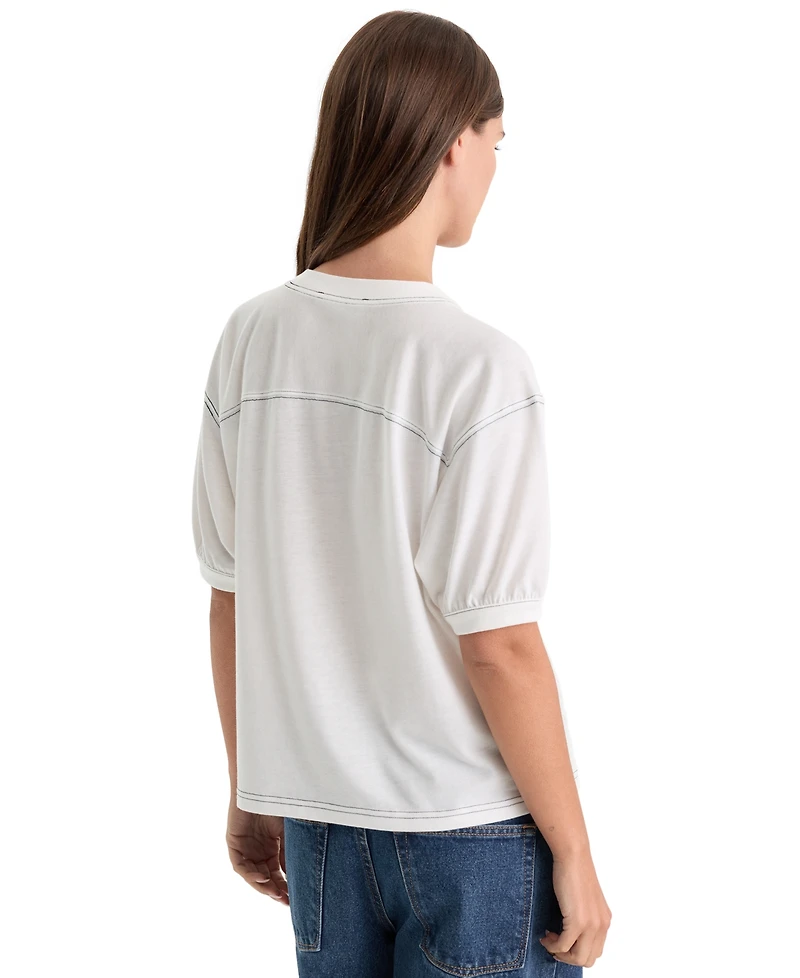 Good American Women's The Gym Crewneck T-Shirt