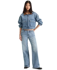 Good American Women's Ghost Waist Low Loose Jeans