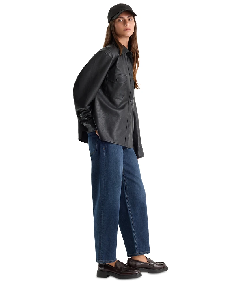 Good American Women's Vintage Curved Barrel Ankle Jeans