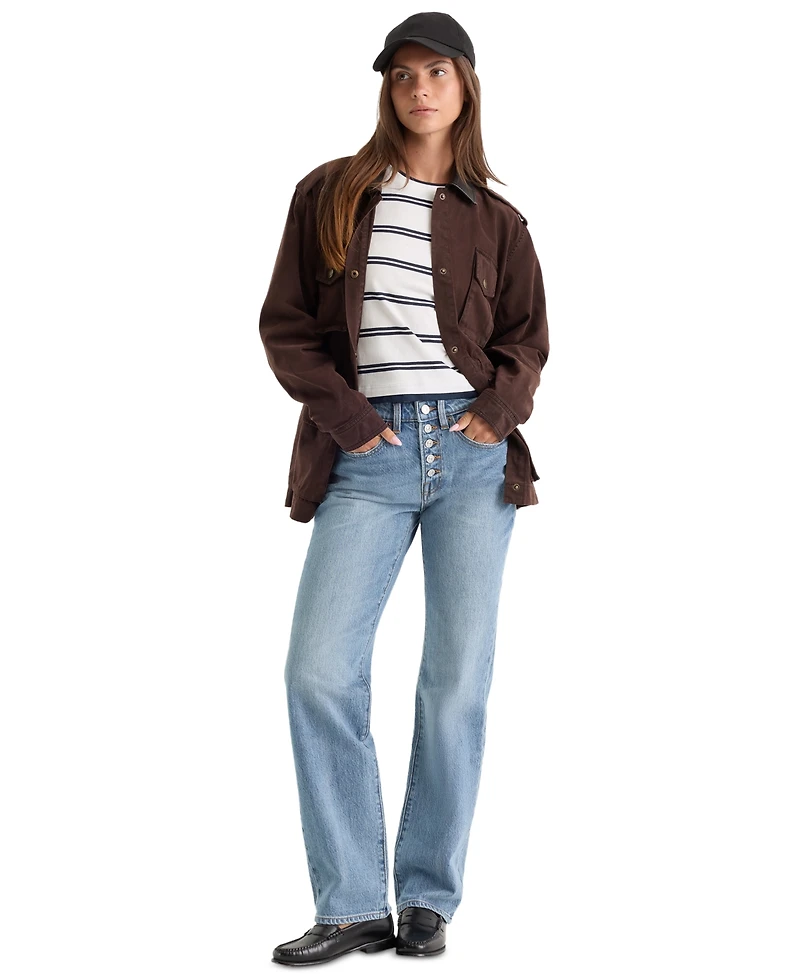 Good American Women's Vintage Mid-Rise Straight Jeans