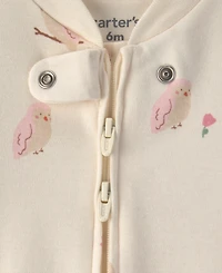 Carter's Baby Boys' Milk and Cookies Cotton 2-Way Zip Sleep & Play