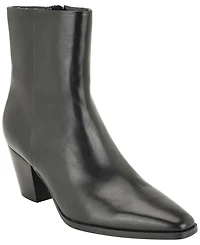 Calvin Klein Women's Hartford Leather Square Toe Dress Booties