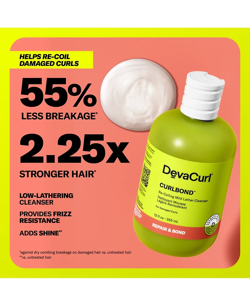 DevaCurl CurlBond Re-Coiling Treatment Mask, 8 oz., from Purebeauty Salon & Spa