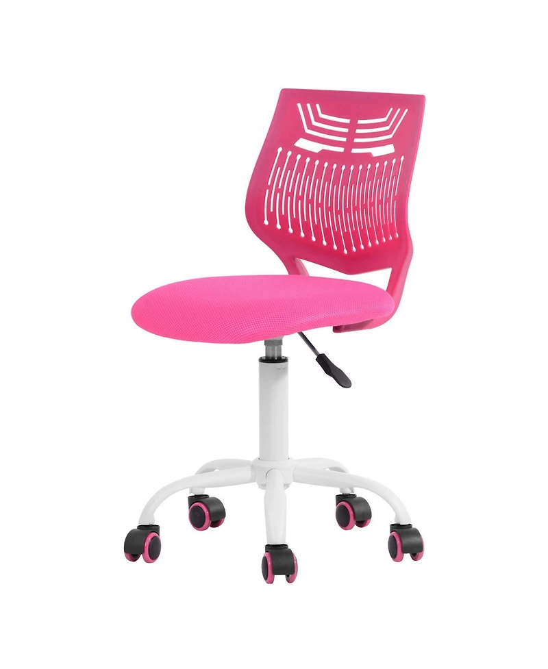 HomeRoots Adjustable Height Swivel Rolling Office Chair