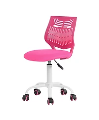 HomeRoots Adjustable Height Swivel Rolling Office Chair
