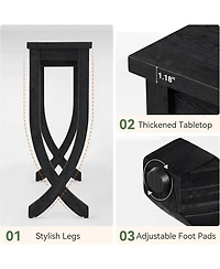 Tribesigns Solid Wood Console Table for Entryway, 63-Inch Narrow Long Sofa Table, Farmhouse Hallway Living Room, Entrance