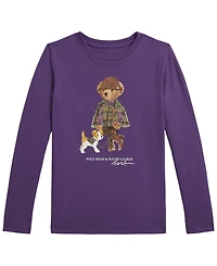 Polo Ralph Lauren Girls' 2T-6X Bear Long-Sleeve T-Shirt