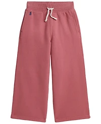 Polo Ralph Lauren Girls' 2T-6X Fleece Wide-Leg Sweatpants