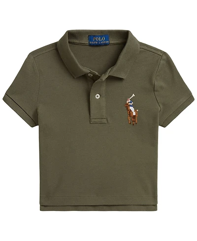 Polo Ralph Lauren Girls' 2T-6X Boxy Big Pony Short-Sleeve Shirt