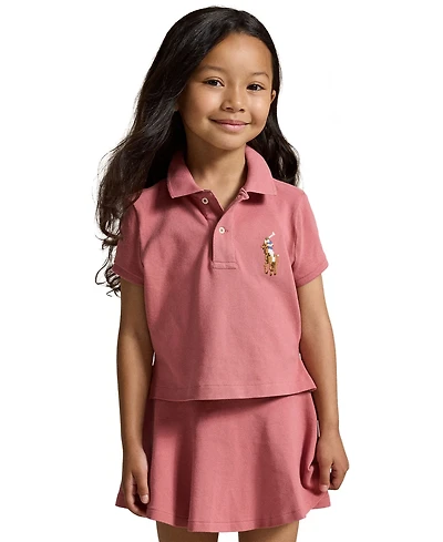 Polo Ralph Lauren Girls' 2T-6X Boxy Big Pony Short-Sleeve Shirt