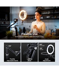 Neewer N44 Ring Light with 10W, CRI85, Bi Color for select iPhone models