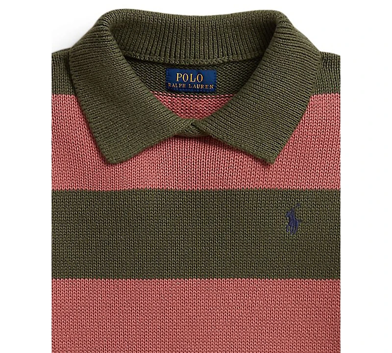 Polo Ralph Lauren Girls' 7-16 Striped Long-Sleeve Sweater