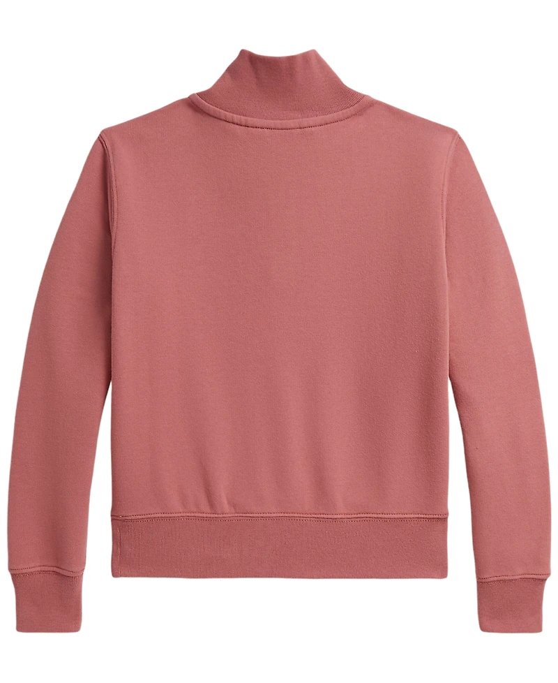 Polo Ralph Lauren Girls' 7-16 Quarter-Zip Long-Sleeve Sweatshirt