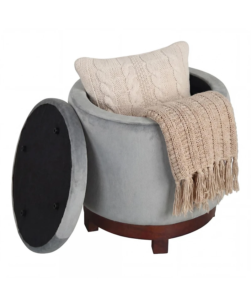Slickblue Living Room Ottoman Foot Rest with 360degree(s) Swivel and Storage Compartment