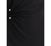 Donna Morgan Women's Sleeveless Midi with Metal Details