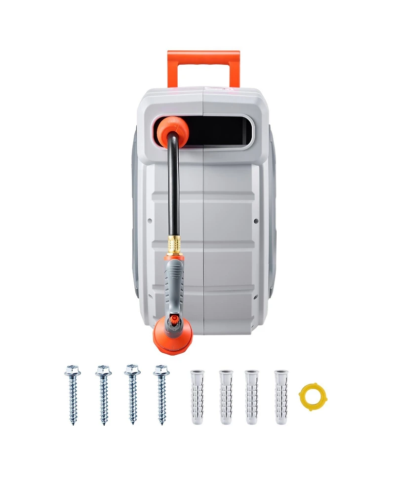 Vevor Retractable Garden Hose Reel Wall Mounted Garden Hose Reel