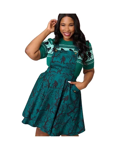 Unique Vintage Plus Brionne Pinafore Skirt
